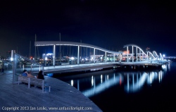 20061010 10345 Barcelona Olympic Warf at night.jpg